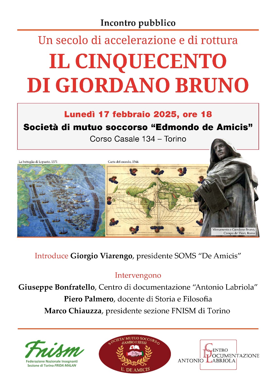 Il Cinquecento di Giordano Bruno